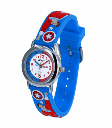 Ravel Children Boys 3D Cartoon Time Teacher Watch Superhero R1513.85