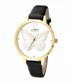 Limit Ladies Fashion Secret Garden Gold Case with White 3D Butterfly Dial Leather Strap Watch 6283
