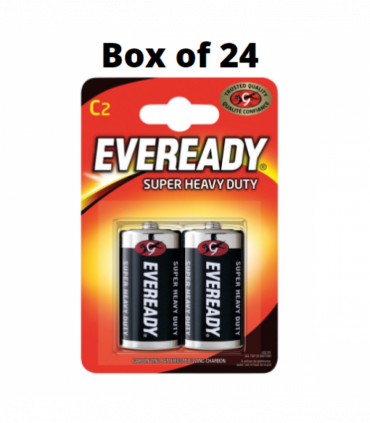 Eveready C Size Zinc Batteries 1 Box (24 x 2 pack)