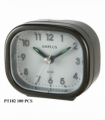 Amplus Travel White Dial Luminous Hands Dark Grey Alarm Clock PT182G