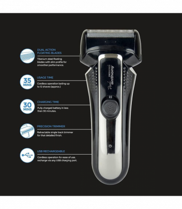 Paul Anthony 'Pro Series 2' Mens USB Foil Shaver