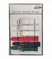 Leather Extra Long Watch Straps Pk6 Assorted colours 1055C.22mm