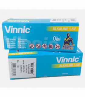 Vinnic L621 AG1 Watch Battery Box of 10 (100 Batteries)