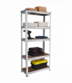 2x Heavy Duty Steel & MDF 5 Tier Galvanized Racking Shelf