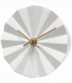 Acctim Layla Resin Table Clock in White 37092