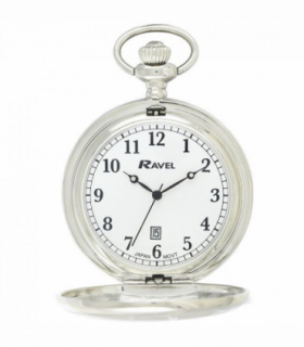 Ravel Chrome Dated Pocket Watch R1001.10