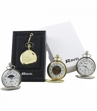 Ravel Chrome Dated Pocket Watch R1001.10