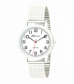 Ravel Mens Bold Number White Dial Expander Bracelet Watch R0232.11.1