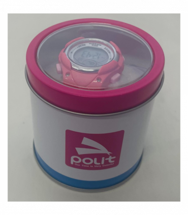 POLIT Childrens Disco Boys & Girls Digital watch in Tin, assorted stlyes and colours CW-0025