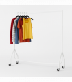 4ft Super Strong Heavy Duty Clothes Rail - White