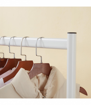 4ft Super Strong Heavy Duty Clothes Rail - White