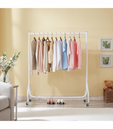 4ft Super Strong Heavy Duty Clothes Rail - White