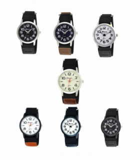 Ravel Sports Case Arabic Dial Velcro Strap Watch R1601