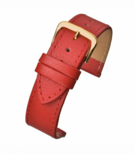 Red Buffalo Grain Leather Watch Strap 16mm