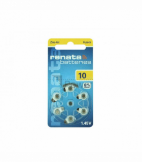 ZA 10 PR 70  RENATA HEARING AID BATTERY PK6