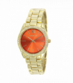 Henley Ladies Diamante Bracelet Watch Gold/Orange H07327.28