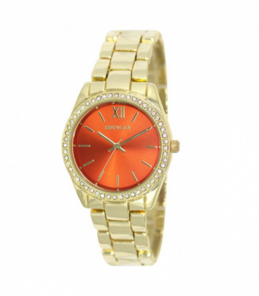 Henley Ladies Diamante Bracelet Watch Gold/Orange H07327.28