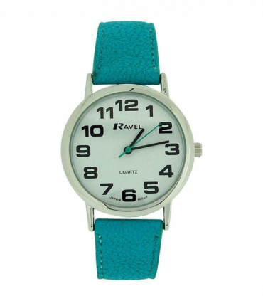 Ravel Women's Classic Turquoise Leather  Strap Watch R0105.13.16LA