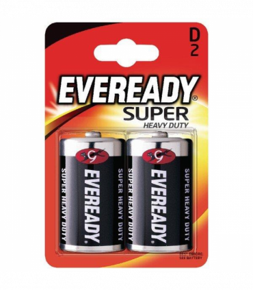 Eveready D Size Zinc Batteries- 2 Pack