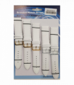 Leather White Watch Straps Pk5 size 24mm 1005.02