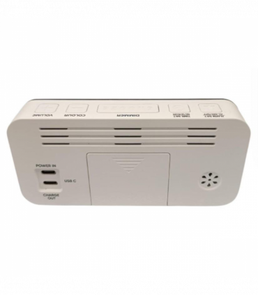 Acctim Jaxon Digital Alarm Clock in White - 16512