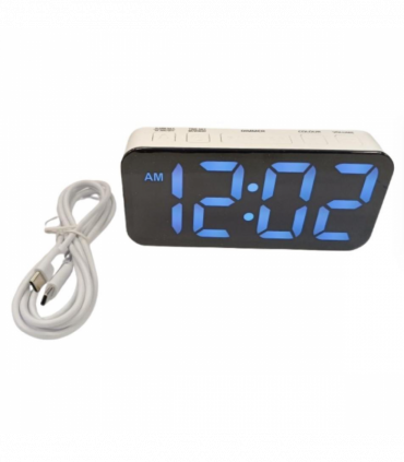 Acctim Jaxon Digital Alarm Clock in White - 16512