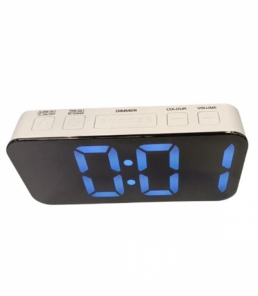 Acctim Jaxon Digital Alarm Clock in White - 16512