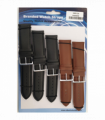 1005 Padded Leather Watch Straps Pk5 Black & Brown mixed 28mm