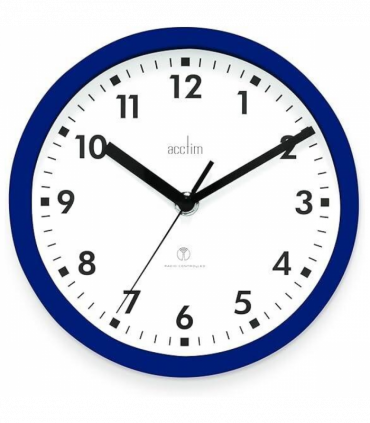 Acctim Nardo 20cm Radio Controlled Blue Wall Clock 74669