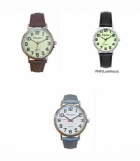 PELEX BASIC QUARTZ LEATHER WATCH