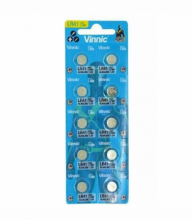 Vinnic L736 AG3 LR41 Watch Battery Card of 10