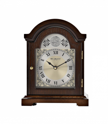 Wm.Widdop Broken Arch Wooden Mantel Clock 24cm