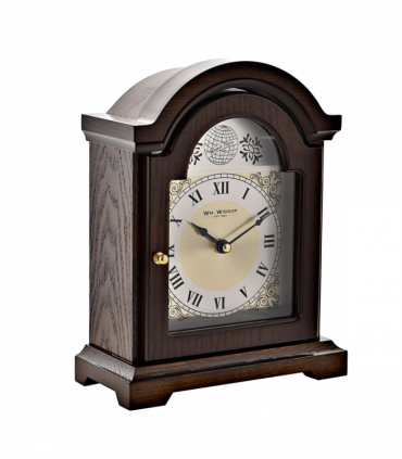 Wm.Widdop Broken Arch Wooden Mantel Clock 24cm