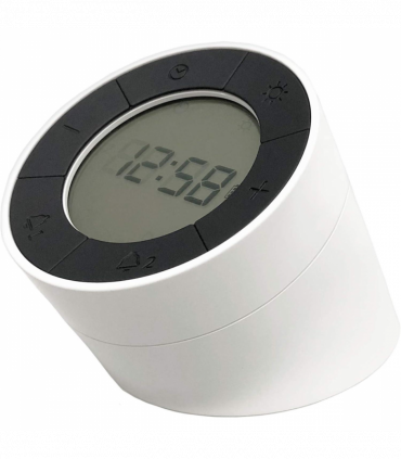 Acctim Jowie Dual Digital Alarm Clock/Nightlight Superbrite with Light Touch Sensor White