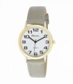 Ravel Mens Basic White Dial Grey Leather Strap Watch R0105.43.1A