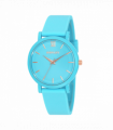 Henley Ladies Coloured Case Silicone Sports Watch Blue H06178.6