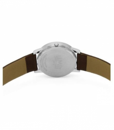 Limit Mens Basic Dated Black Dial Brown Leather Strap Watch 5744