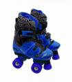 Elektra Adjustable Quad Boot (Medium, Black/ Blue) Outdoor Activity Game