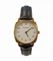 Sekonda Ladies Basic Big Number White Dial Black Leather Strap Watch 40437