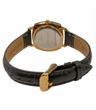 Sekonda Ladies Basic Big Number White Dial Black Leather Strap Watch 40437