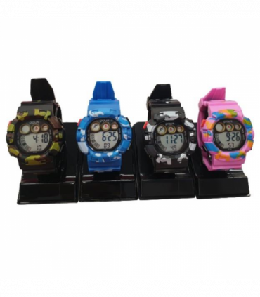 Polit Army Childrens Boys Sports Digital Waterproof Small Face assorted stlyes and colours varied watch