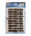 Brown Leather Extra Long Watch Straps Pk10 size 10mm 1002BR