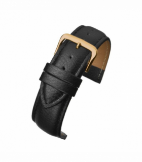 Black Buffalo Grain Leather Watch Strap 26mm