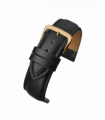 Black Buffalo Grain Leather Watch Strap 26mm