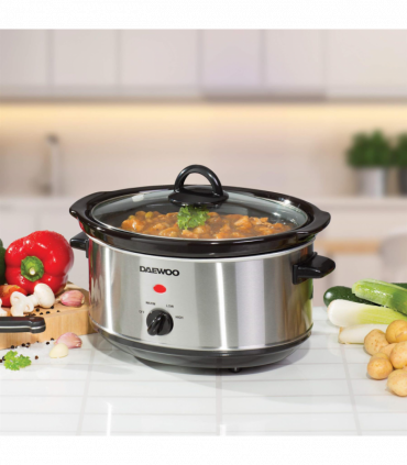 Daewoo 3.5L Slow Cooker Stainless Steel- SDA1364