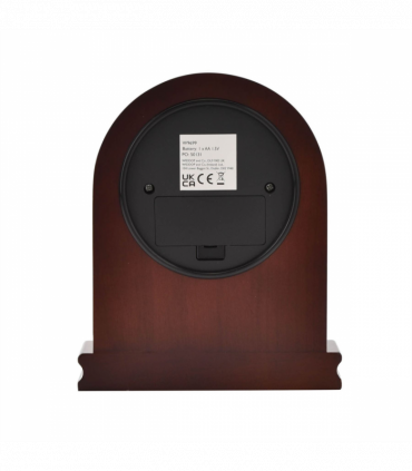 Wm. Widdop Arched Walnut Wood Mantel Clock with Arabic Dial