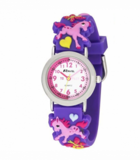 Ravel Children Girls 3D Cartoon Time Teacher Watch Pony R1513.70