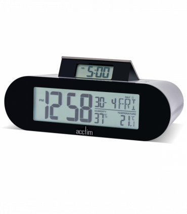 Acctim Kian Reverse Digital Pop Up Alarm Clock Matt Grey 16109