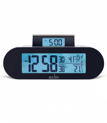 Acctim Kian Reverse Digital Pop Up Alarm Clock Matt Grey 16109