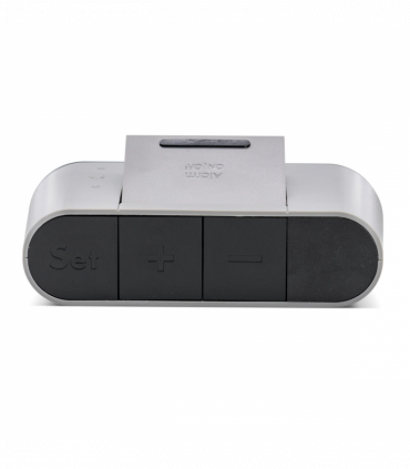 Acctim Kian Reverse Digital Pop Up Alarm Clock Matt Grey 16109